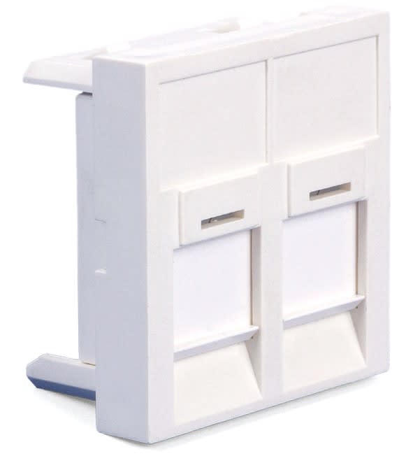 Decelect Forgos - Plastron nu blanc anti-bactérien 1 prise 45x45