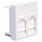 Decelect Forgos - Plastron nu blanc anti-bactérien 1 prise 45x45