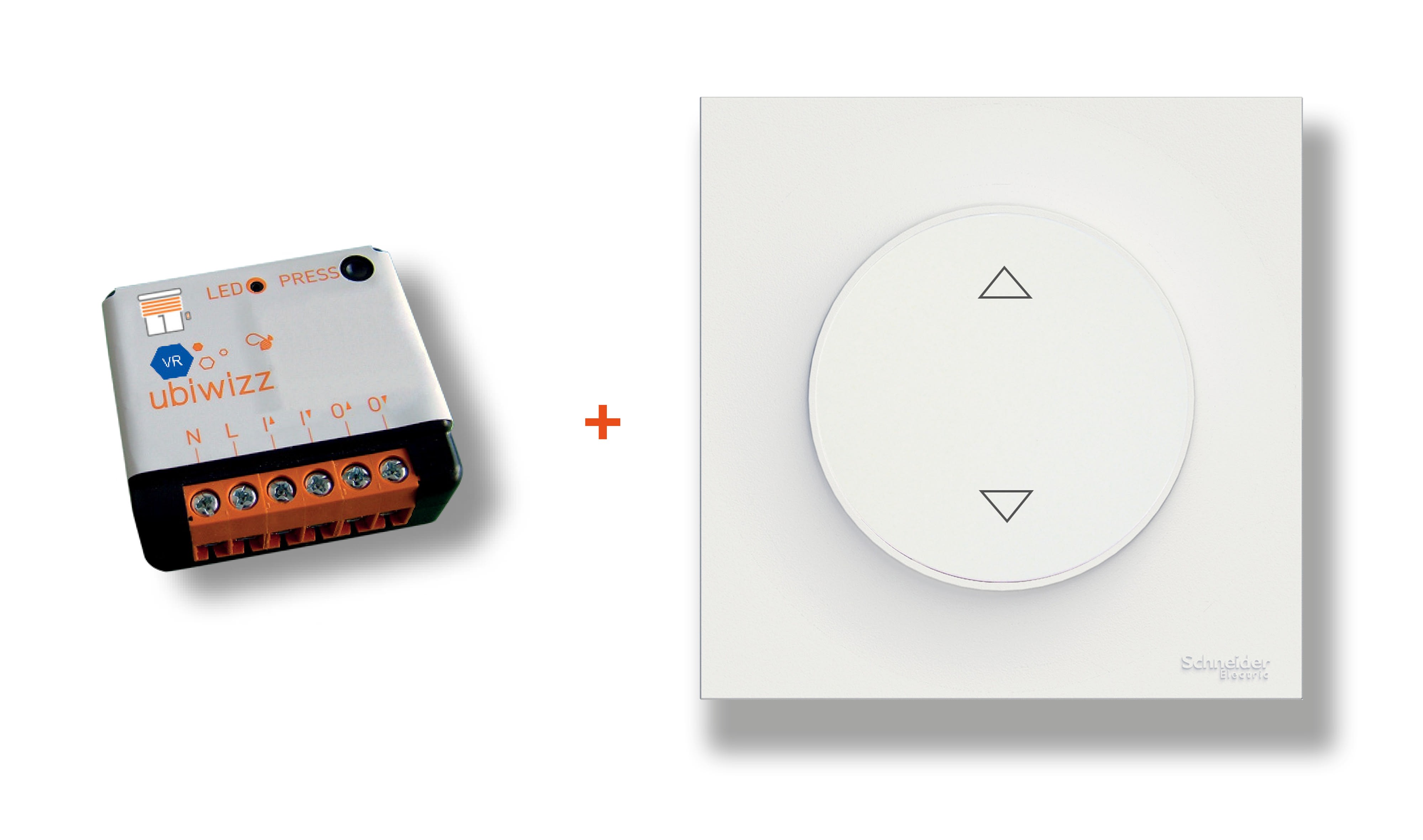 Decelect Forgos - Kit volet roulant connecté avec 1 interrupteur radio et 1 micromodule
