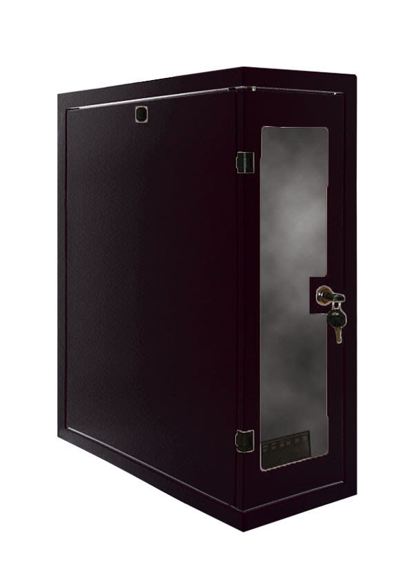 Decelect Forgos - COFFRET VERTICAL 19'' fixe 6U profondeur 500 NOIR monté