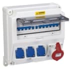 Decelect Forgos - COFFRET ELECTRIQUE DE CHANTIER MONO/TRI 4 PC DIFFERENTIEL 30mA + DISJONCTUER 16A