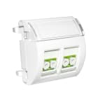 Decelect Forgos - Plastron 45x45 équipé - 2 traversées LC/APC duplex