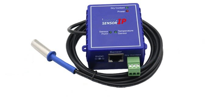Decelect Forgos - Boitier surveillance avec 1 capteur, 1 sonde de température et 1 contact sec