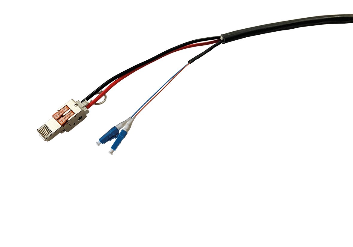 Decelect Forgos - Trunk 5G Alim cuivre 2x1.5mm² + Data fibre 2xG657A2 LSOH 100M