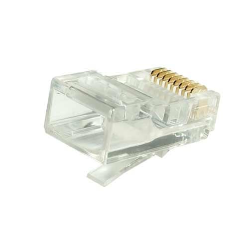 Decelect Forgos - Plug RJ45 a sertir - Multibrin - Entree ronde - Cat 5E