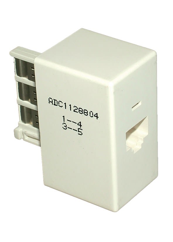Decelect Forgos - ADAPTATEUR PRISE EN T MALE 2 SORTIES RJ45