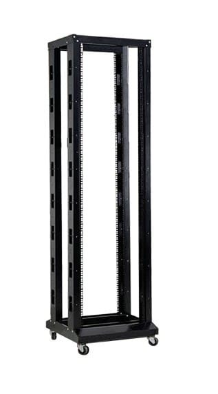 Decelect Forgos - Bati-rack 19" 4 montants 42U 600 X 1000 (charge 150 kg) noir en kit