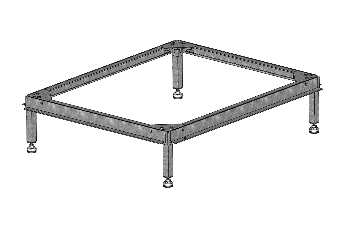 Decelect Forgos - Chaise de 25cm de haut pour plancher technique de 30cm et baie de 800x800