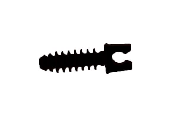 Decelect Forgos - Clips de fixation de cable d'antenne 1 position - noir