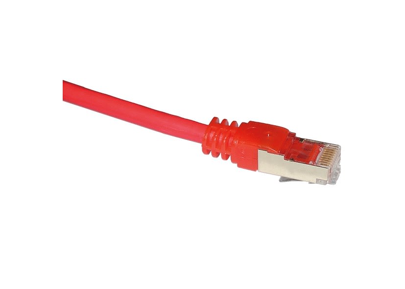Decelect Forgos - Cordon RJ45 RJ45 rouge Cat.5E FTP 100OHMS generique male 0,5m
