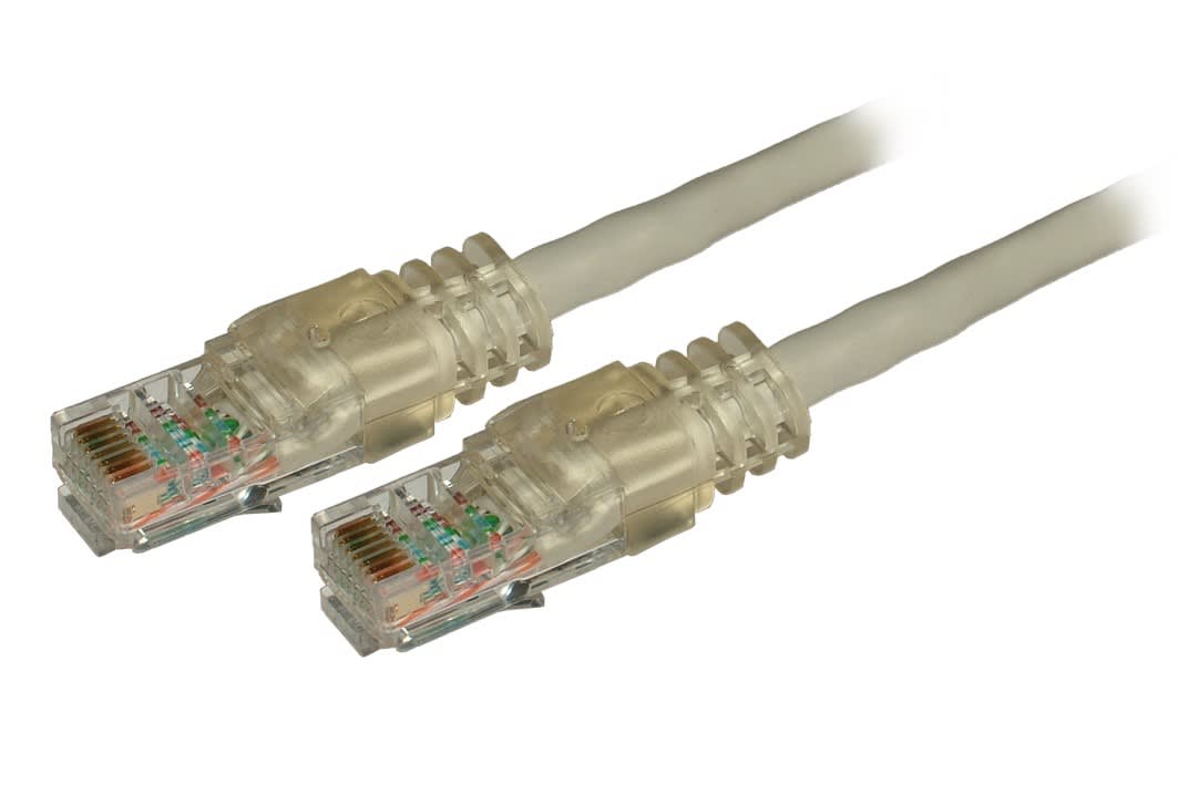 Decelect Forgos - Cordon RJ45 RJ45 jaune Cat.5E UTP 100OHMS generique male 0,5m