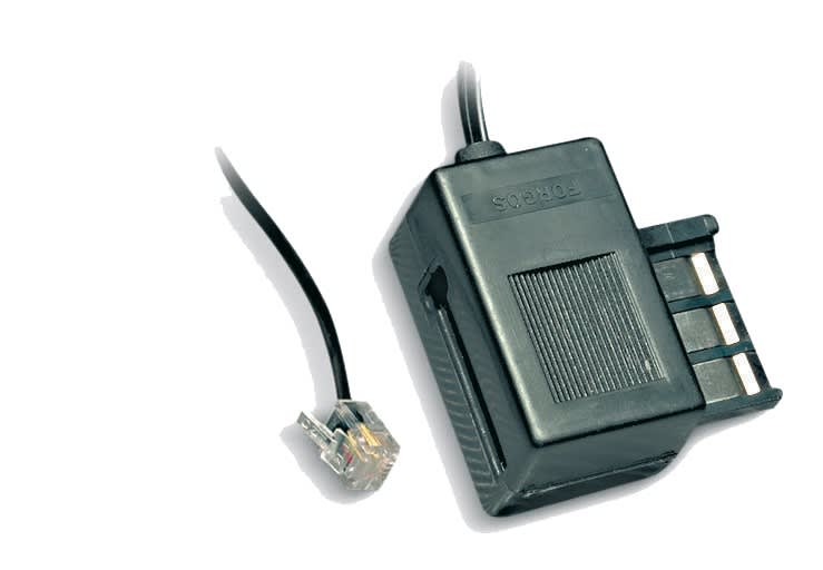 Decelect Forgos - CORDON TELEPHONIQUE SIMPLE NOIR