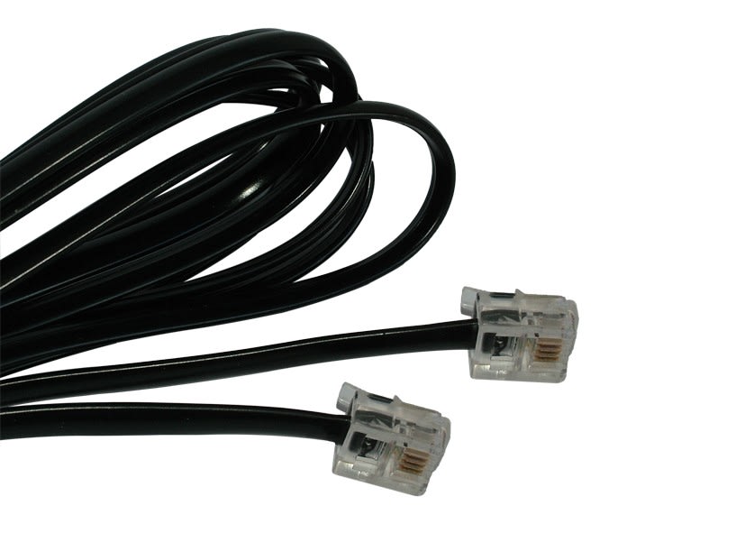 Decelect Forgos - CORDON TELEPHONE RJ11 NOIR