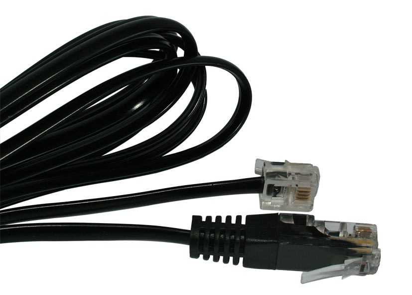 Decelect Forgos - Cordon RJ45-RJ11 indice 01 noir- LG 2m