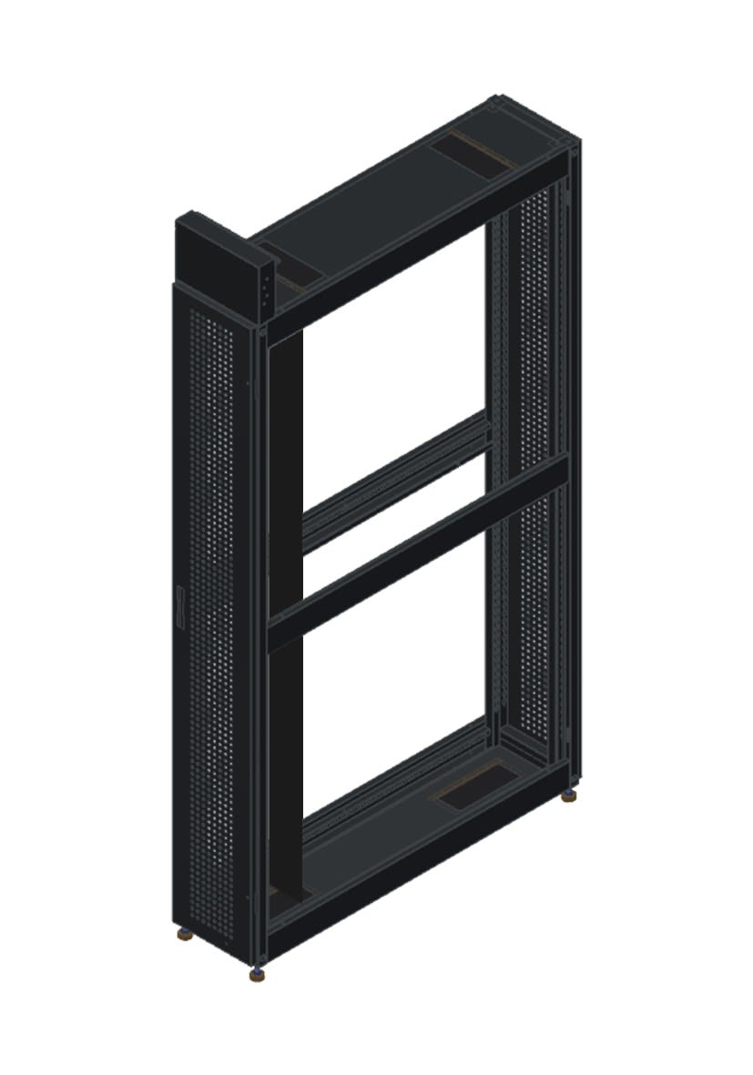 Decelect Forgos - Structure Armoire electrique - 47U 300x1000 - Livree en KIT