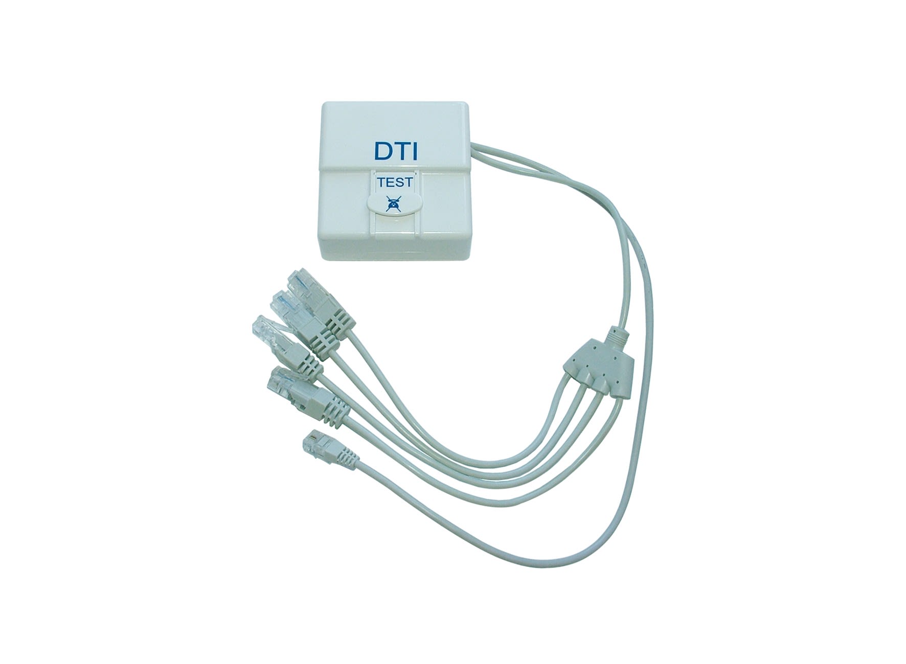 Decelect Forgos - DTI Prise RJ45 Parafoudre - Precable 4 RJ45 et 1 RJ11