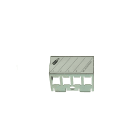 Decelect Forgos - Support metal 4 RJ45 - HNI - Rail DIN - Sans fil de terre (collectif de 144)