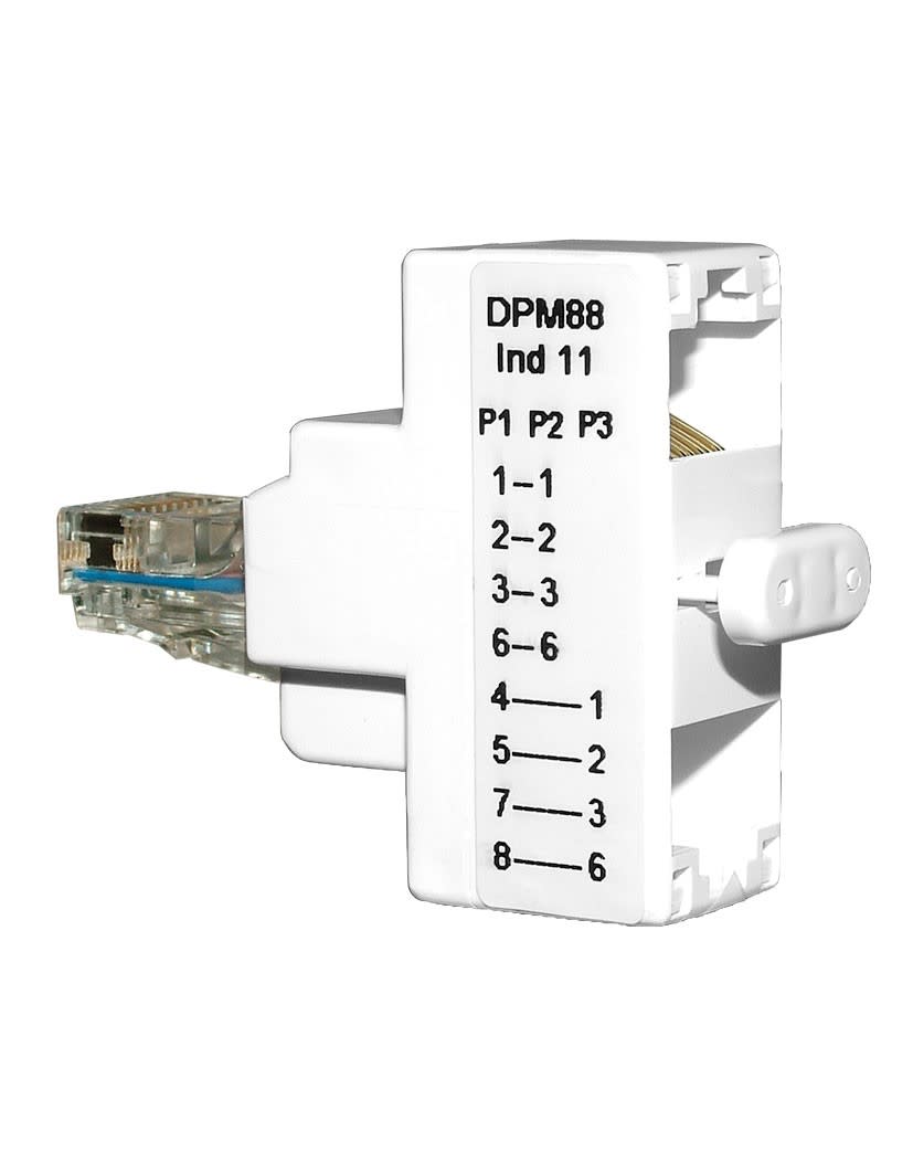DEDOUBLEUR COMPACT MALE-FEMELLES CAT5E (Parallele)3-RJ45 Decelect Forgos