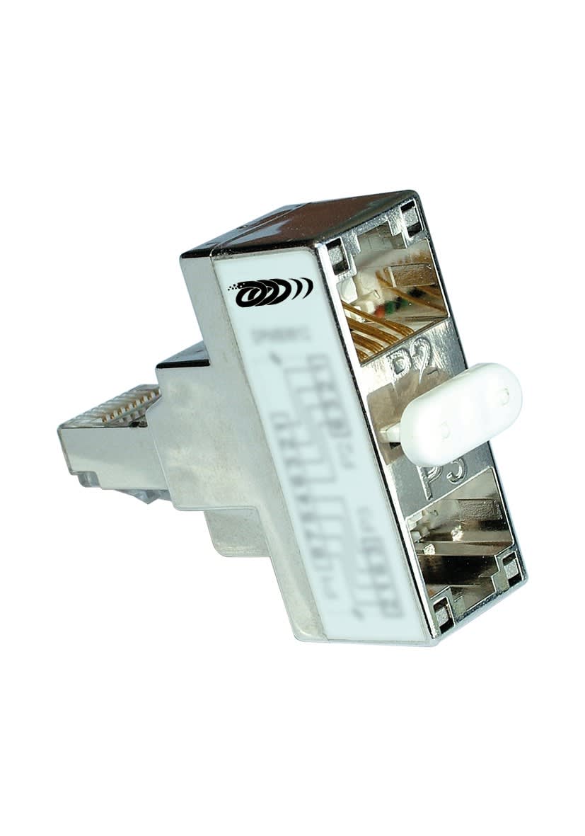 Decelect Forgos - DEDOUBLEUR COMPACT BLINDE MALE-FEMELLES CAT5E (Ethernet) 3-RJ45
