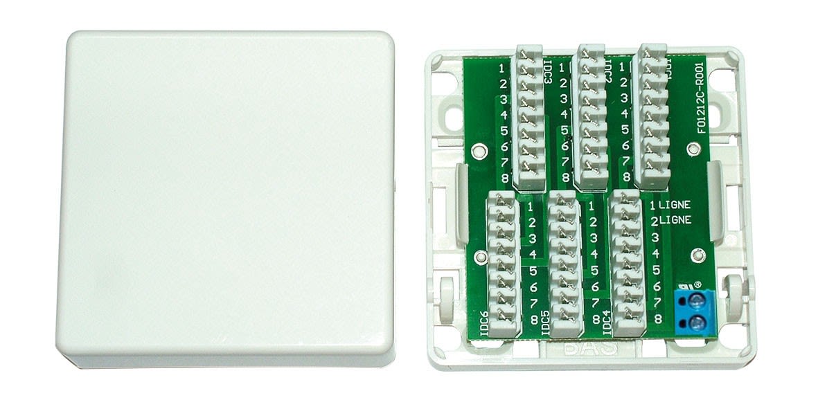 Decelect Forgos - BOITE DE RACCORD 2X24 cad BLANC