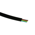 Decelect Forgos - CABLE TELEPHONIQUE PLAT NOIR 6 CDS 100M