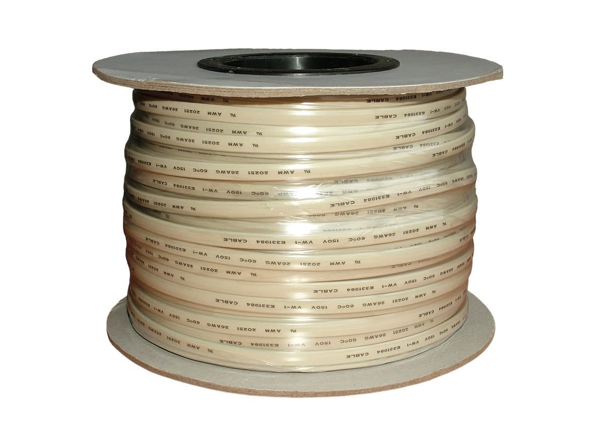 Decelect Forgos - CABLE TELEPHONIQUE PLAT IVOIRE 8 CDS 100M