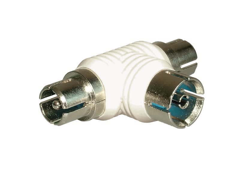 Decelect Forgos - TE COAXIAL 1 MALE - 2 FEMELLES 9.52 MM