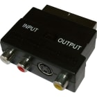 Decelect Forgos - ADAPTATEUR PERITEL 3RCA FEMELLES + 1 MINI DIN + INSERVEUR