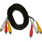 Decelect Forgos - Cordon peritel 3 RCA male, 1 sortie RCA video et 2 sorties RCA AUDIO- LG 5M