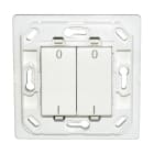 Decelect Forgos - Interrupteur Plana double I-O - silver - sans plaque