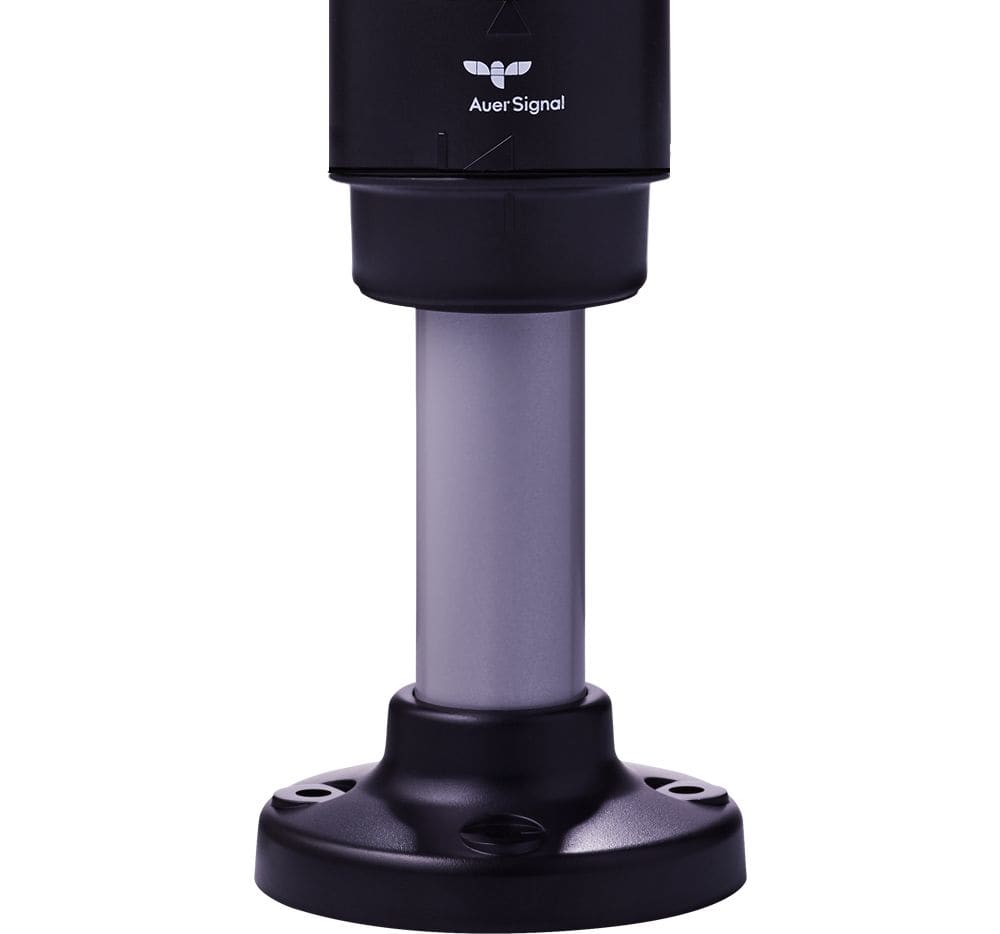 Auer signal Gmbh - Base tubulaire de 400 mm à tube aluminium avec pied plastique