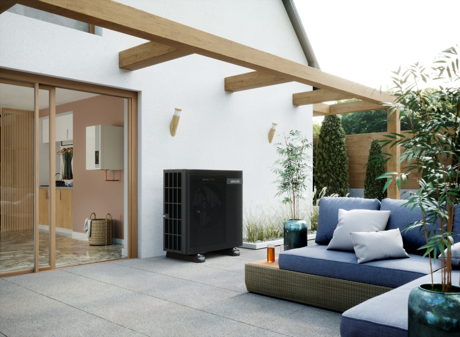 Atlantic APC Home Heating - Bac à condensats noir petit châssis pour monobloc R290