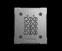 Aiphone - Clavier encastré résistant au vandalisme, éclairé 100 codes 2 relais 12/24vca-cc