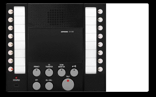 Aiphone - Poste maître audio 2x8 lignes Façade noire