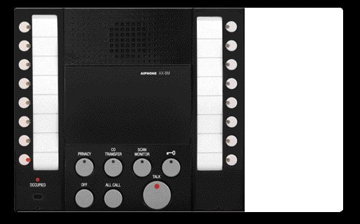 Aiphone - Poste maître audio mains libres, appels 8 platines, fixation murale ou bureau