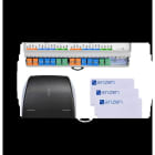 Aiphone - Pack contrôle d'accès : 1 centrale 4 portes, 1 lecteur Bluetooth OSDP + 3 badges
