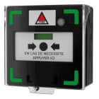 Aiphone - Bouton bris de glace noir déclencheur pour alerte sonore et lumineux