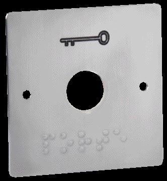 Aiphone - Bouton poussoir de sortie à double sécurités no/nf pour pot d'entraxe 60 mm