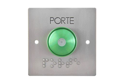 Aiphone - Bouton poussoir de sortie nonf avec led, buzzer et bouton de contact en saillie