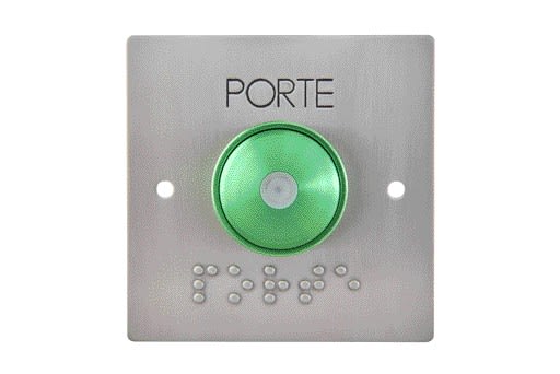 Aiphone - BP de sortie accessibilité, encastrable, LED, buzzer, entraxe 67 mm