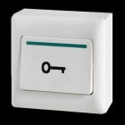 Aiphone - Bouton poussoir de sortie saillie à double sécurités no/nf en abs