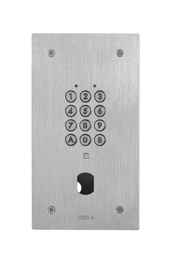 Aiphone - Clavier enc. inox résist. vandal, 100 codes/2 relais, ø 25 mm sans obturateur