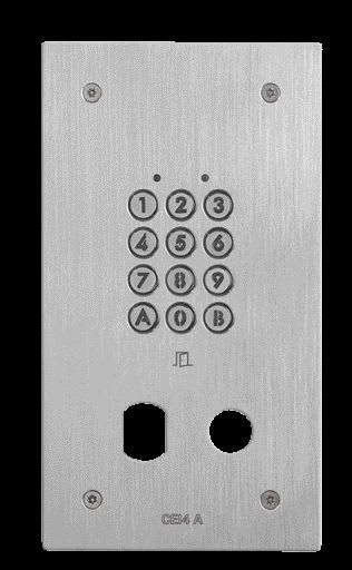 Aiphone - Clavier enc. résist. vandal, 100 codes/2 relais, ø 25 & ø 19 mm sans obturateur