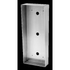 Aiphone - Cadre saillie inox avec visière anti-pluie pour façade gamme JP, vidéo KJMDVFL