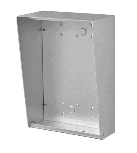 Aiphone - Cadre aluminium avec visière pour la pose saillie des platines PA4B