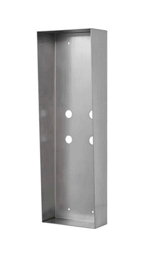 Aiphone - Cadre saillie inox avec visière anti-pluie pour KJPLVBMA