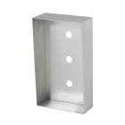 Aiphone - Cadre saillie inox avec visière pour platines 1 bouton d'appel IXSSA & IXDVFA