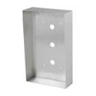 Aiphone - Cadre saillie inox avec visière pour platine 1 bouton d'appel IXDVFL et IXSSAL