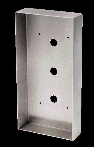 Aiphone - Cadre saillie inox avec visière pour platine vidéo 1 bouton d'appel JPDVFL