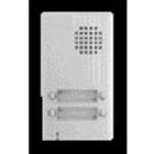 Aiphone - Platine saillie 22 mm, 4 boutons d'appel, 2 fils intégral, façade aluminium